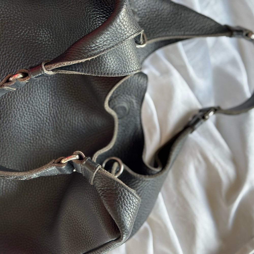 AUTHENTIC Bottega Veneta Black Intrecciato Leather mini tote shoulder hobo bag - Picture 7 of 16